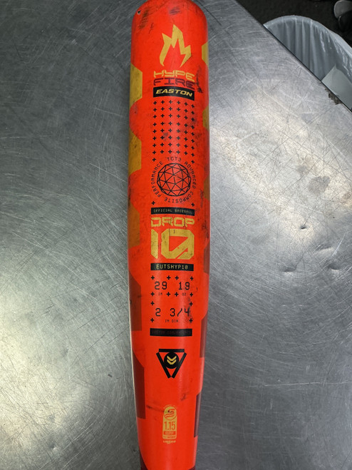 Vist Large View of Product Image Which is Used Easton HYPE FIRE BB/SB USSSA 2 3/4 Bat 29"