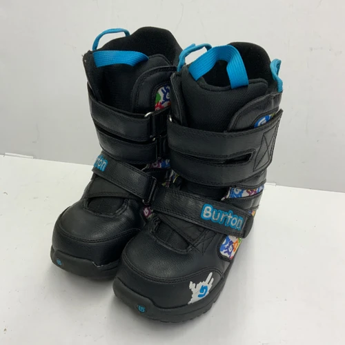 Vist Large View of Product Image Which is Used Burton GROM Girls Snowboard Boots Black Junior 02