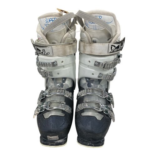 Vist Large View of Product Image Which is Used Dalbello Aspire 75 Womens Ski Boots 23.5 Mondo (Junior 5.5 / Womens 6.5) Grey/White, pair front view