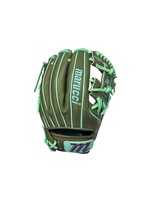 Vist Large View of Product Image Which is Used Marucci CAPITOL SERIES NEW BB/SB Glove RH Throw Green 11 1/4"