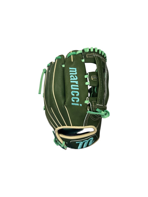 Vist Large View of Product Image Which is Used Marucci CAPITOL SERIES NEW BB/SB Glove RH Throw Green 11 3/4"