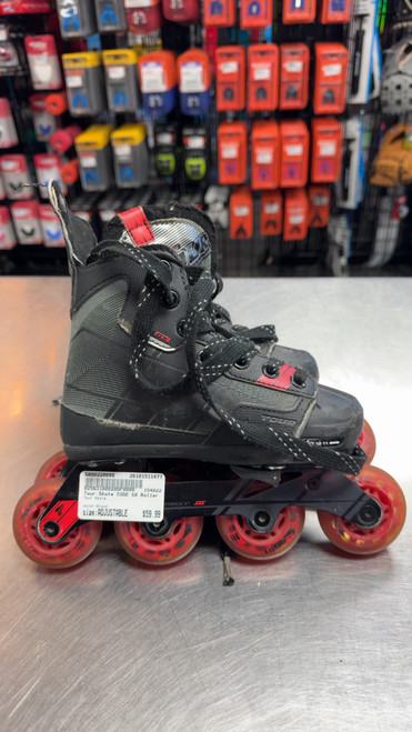 Vist Large View of Product Image Which is Used Tour Skate Roller Hockey Skates Black Adjustable 11-1