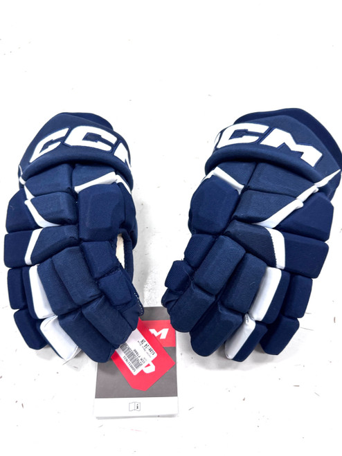 Vist Large View of Product Image Which is Used CCM FT680 Senior Gloves Navy Blue 14"