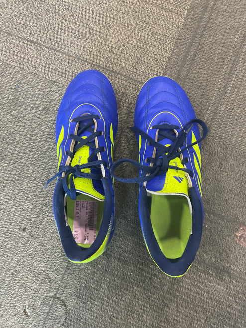 Vist Large View of Product Image Which is Used Adidas Soccer Cleats Royal Blue Junior 05.5