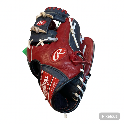 Vist Large View of Product Image Which is Used Rawlings RC1150GS RCS BB/SB Glove RH Throw Red 11 1/2"