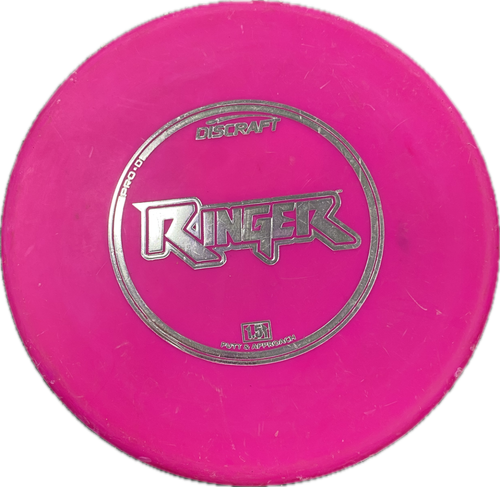 Vist Large View of Product Image Which is Used Discraft RINGER Disc Golf Putter Pink