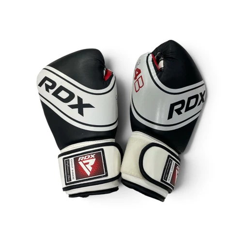 Vist Large View of Product Image Which is Used RDX Boxing Gloves Smoke and Black SM, front view (pair)