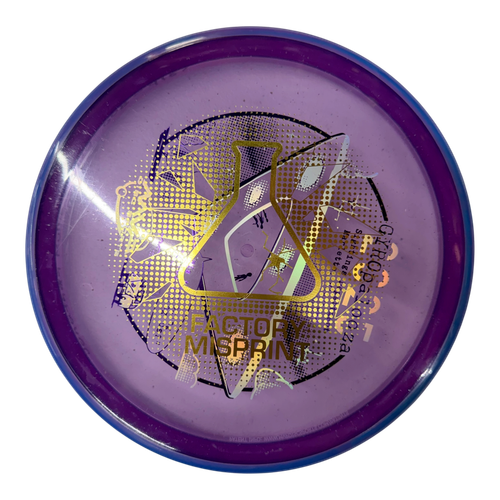 Vist Large View of Product Image Which is Used MVP LAB SECOND PYRO Disc Golf Mid Range Purple 176g