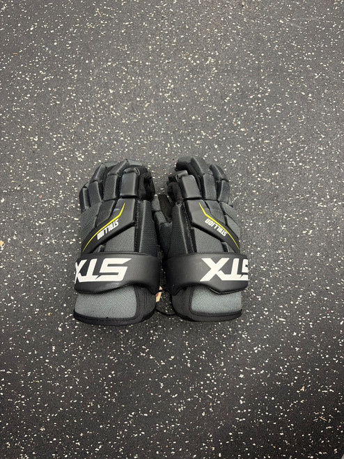 Vist Large View of Product Image Which is Used STX STALLION 200 Lacrosse Gloves Mens Black MD