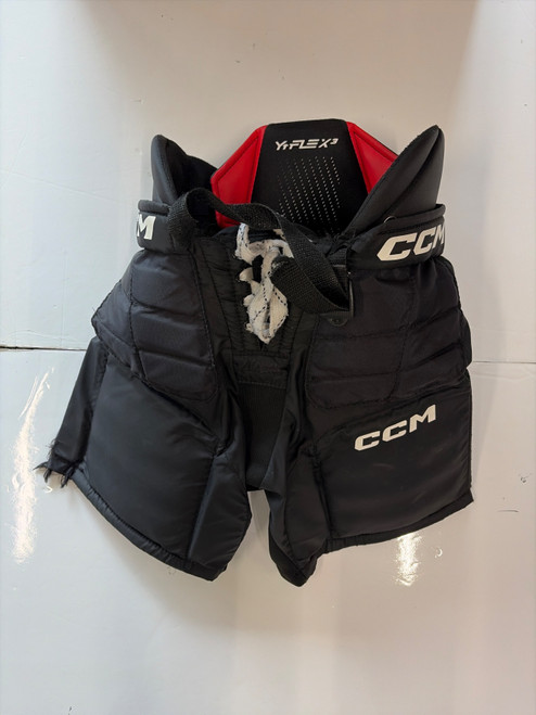 Vist Large View of Product Image Which is Used CCM Y-FLEX Youth Goalie Pant Black L/XL