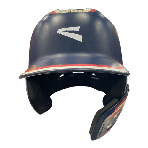 Vist Large View of Product Image Which is Used Easton HELMET W C FLAP Batting Helmet No Mask Navy Blue MD