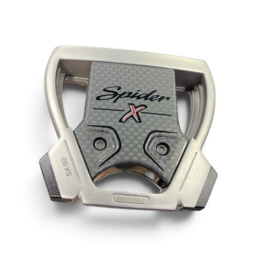 Vist Large View of Product Image Which is Used TaylorMade Spider X Mens Mallet Putter Right Handed, club head view
