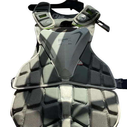 Vist Large View of Product Image Which is Used Maverik MAX Lacrosse Shoulder Pads White LG