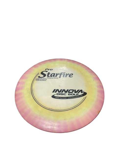 Vist Large View of Product Image Which is Used Innova PRO STARFIRE DRIVER Disc Golf Driver Yellow