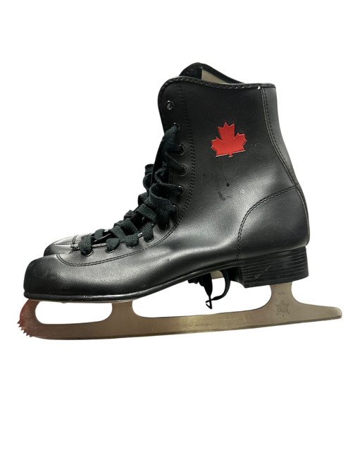 Vist Large View of Product Image Which is Used CANADIAN Mens Figure Skate Black Senior 9