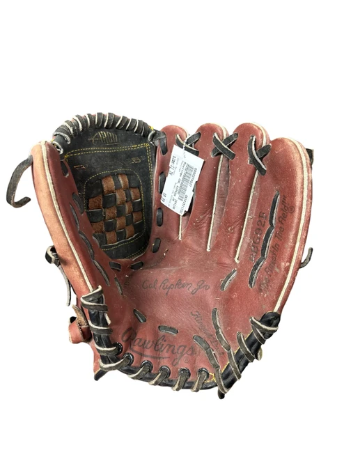 Vist Large View of Product Image Which is Used Rawlings CAL RIPKEN JR BB/SB Glove RH Throw Maroon 11"