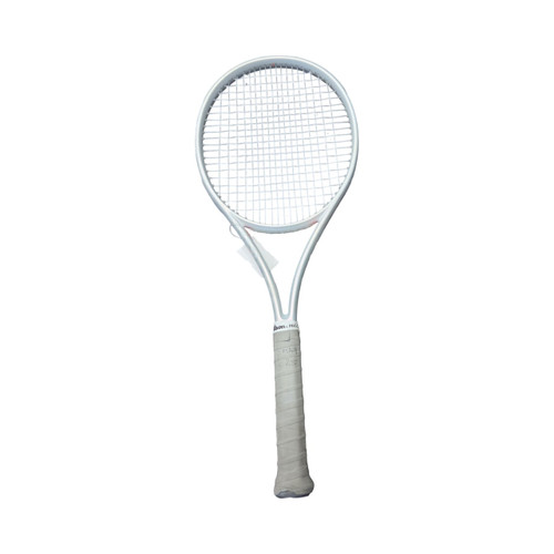 Vist Large View of Product Image Which is Used Wilson WILSON SHIFT 99 PRO TINNIS RACQUET Adult Tennis Racquet White 4 1/4"