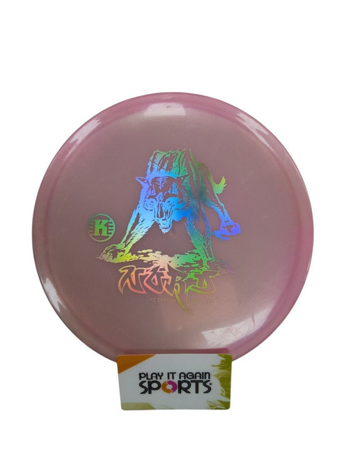 Vist Large View of Product Image Which is Used Kastaplast L. SAMPSON NORD Disc Golf Mid Range Pink