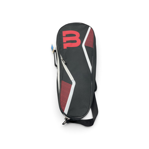 Vist Large View of Product Image Which is Used Wilson Tennis Racquet Bag Black and Red, front view