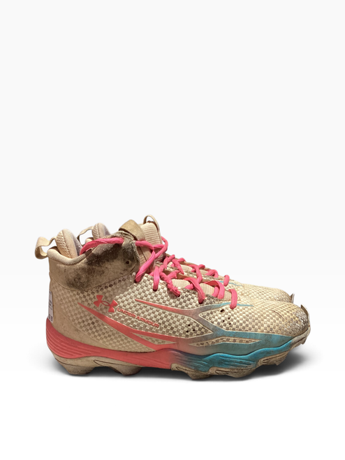 Vist Large View of Product Image Which is Used Under Armour BB/SB CLEAT BB/SB Cleats White Senior 7
