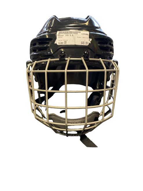 Vist Large View of Product Image Which is Used Bauer IMS5.0 HELMET Helmet Cage Combo Black SM