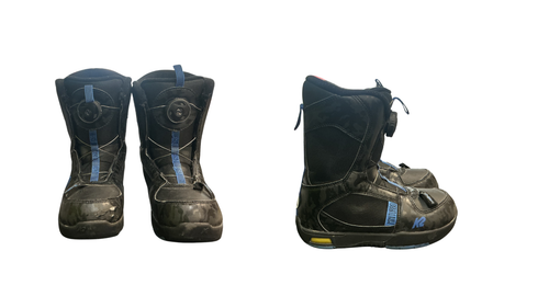Vist Large View of Product Image Which is Used K2 MINI TURBO Boys Snowboard Boots Black Junior 01