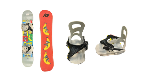 Vist Large View of Product Image Which is Used K2 MINI TURBO Boys Board/Binding Green 110 cm