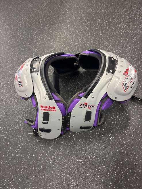 Vist Large View of Product Image Which is Used Riddell CPX XL SP FB Shoulder Pads Grey XL