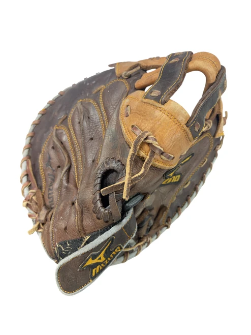 Vist Large View of Product Image Which is Used Mizuno FASTPITCH CATCHERS MITT BB/SB Catchers RH Throw Brown 34"