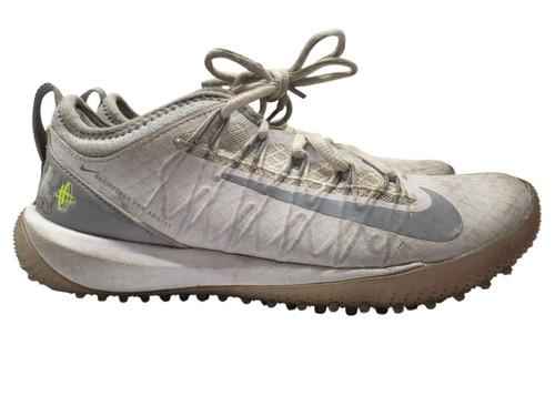 Vist Large View of Product Image Which is Used Nike Huarache Seven Lacrosse Turf Shoes White Size 5.5