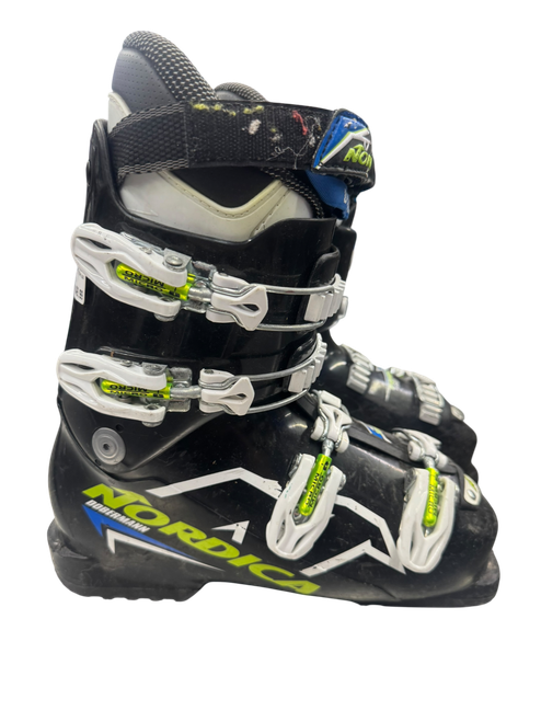 Vist Large View of Product Image Which is Used Nordica DOBERMAN TEAM 60 Boys DH Ski Boot Black 245 MP - M06.5 - W07.5