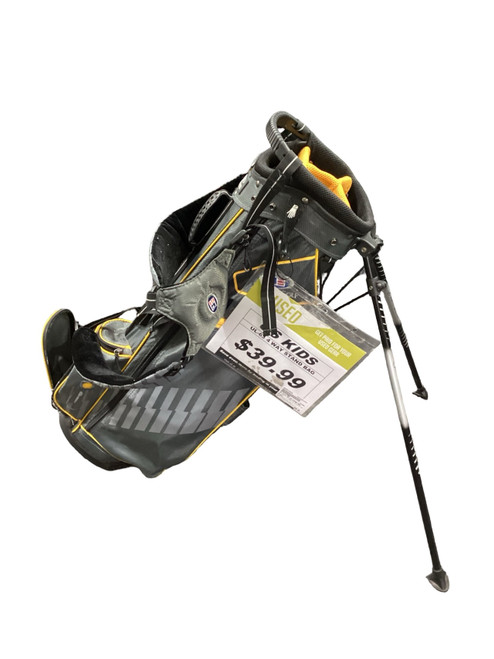 Vist Large View of Product Image Which is Used US Kids UL 63 STAND BAG Teen Stand Bag Yellow And Grey