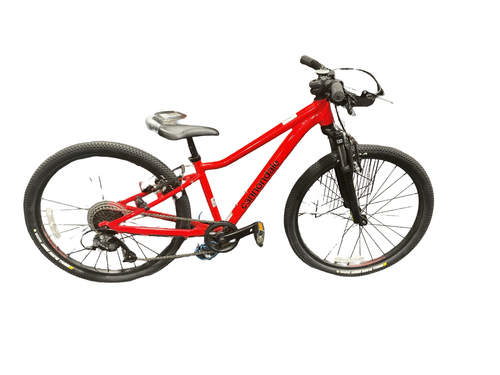 Vist Large View of Product Image Which is Used Cannondale TRAIL Mountain Bike Boys Red 24"
