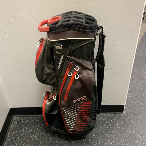 Vist Large View of Product Image Which is Used Ping TRAVERSE Mens Cart Bag Red