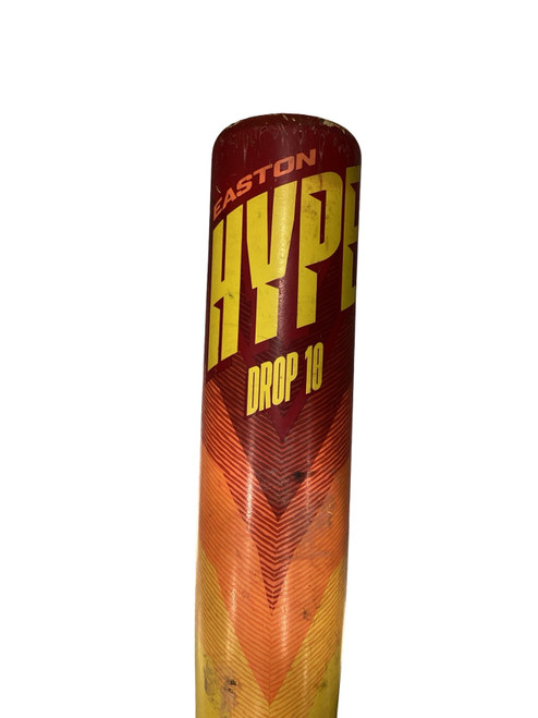 Vist Large View of Product Image Which is Used Easton HYPE FIRE BB/SB USSSA 2 3/4 Bat Yellow 30"