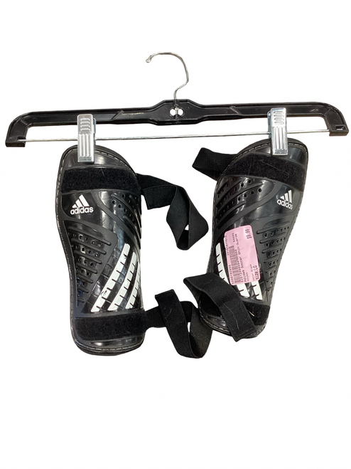 Vist Large View of Product Image Which is Used Adidas Soccer Shin Guards Adult Black LG