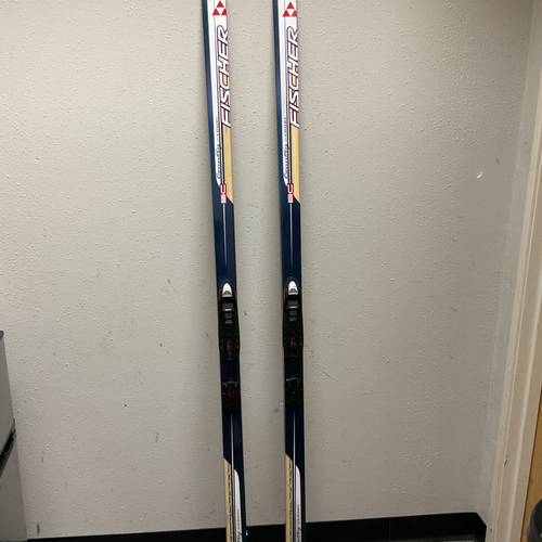 Vist Large View of Product Image Which is Used Fischer BC COUNTRY CROWN Mens XC Ski/Binding Navy Blue And Grey 190 cm