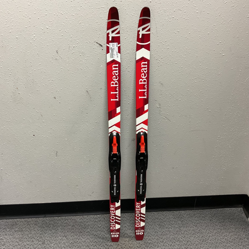 Vist Large View of Product Image Which is Used L.L. Bean DISCOVERY Boys XC Ski/Binding Red And White 110 cm