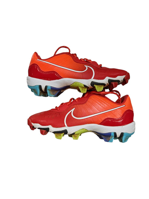 Vist Large View of Product Image Which is Used Nike DIAMOND BB/SB Cleats Red Junior 02.5