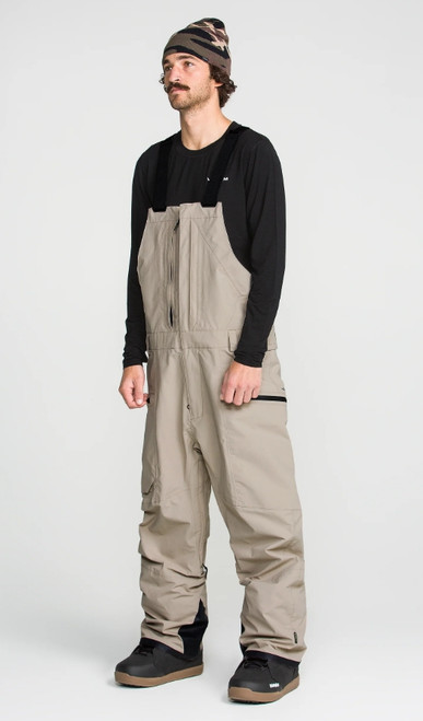 Vist Large View of Product Image Which is New VOLCOM RAIN GORE-TEX BIB PANTS KHAKI MD