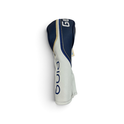 Vist Large View of Product Image Which is Used Ping GLE 3 Hybrid Head Cover Golf Accessory White/Navy Blue, front view