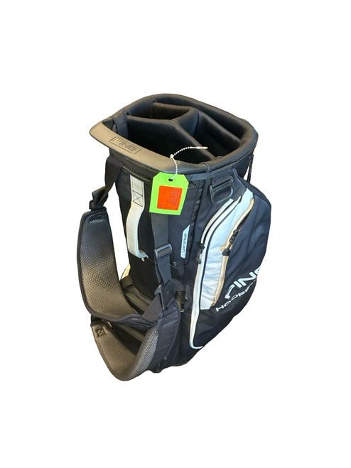 Vist Large View of Product Image Which is Used Ping 4 WAY HOOFER Mens Stand Bag Black