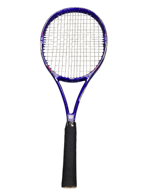 Vist Large View of Product Image Which is Used Wilson 95 GRAPHITE Junior Tennis Racquet Navy Blue 25"