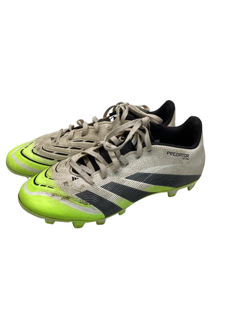 Vist Large View of Product Image Which is Used Adidas Soccer Cleats White Senior 7