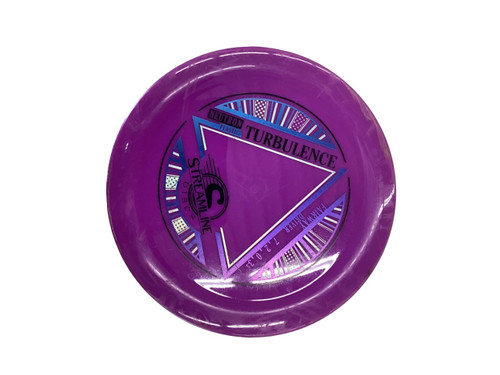 Vist Large View of Product Image Which is Used Streamline TURBULENCE Disc Golf Driver Purple