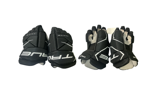 Vist Large View of Product Image Which is Used True CATALYST 9X3 Youth Gloves Black 9"
