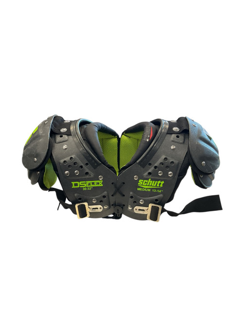 Vist Large View of Product Image Which is Used Schutt DS FLEX FB Shoulder Pads Black MD