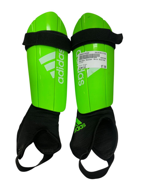 Vist Large View of Product Image Which is Used Adidas Soccer Shin Guards Junior Green LG