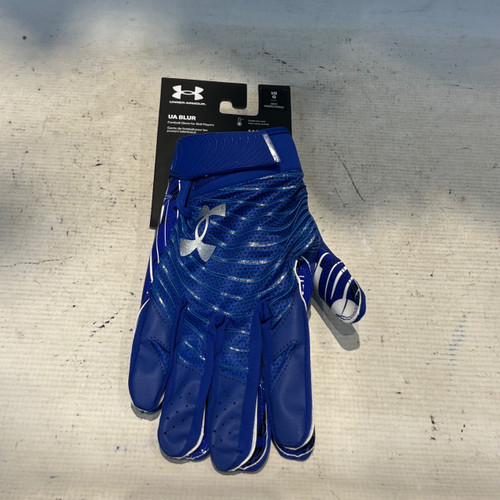 Vist Large View of Product Image Which is Used Under Armour UA BLUR FB Gloves Royal Blue LG