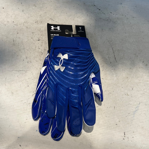 Vist Large View of Product Image Which is Used Under Armour UA BLUR FB Gloves Royal Blue LG
